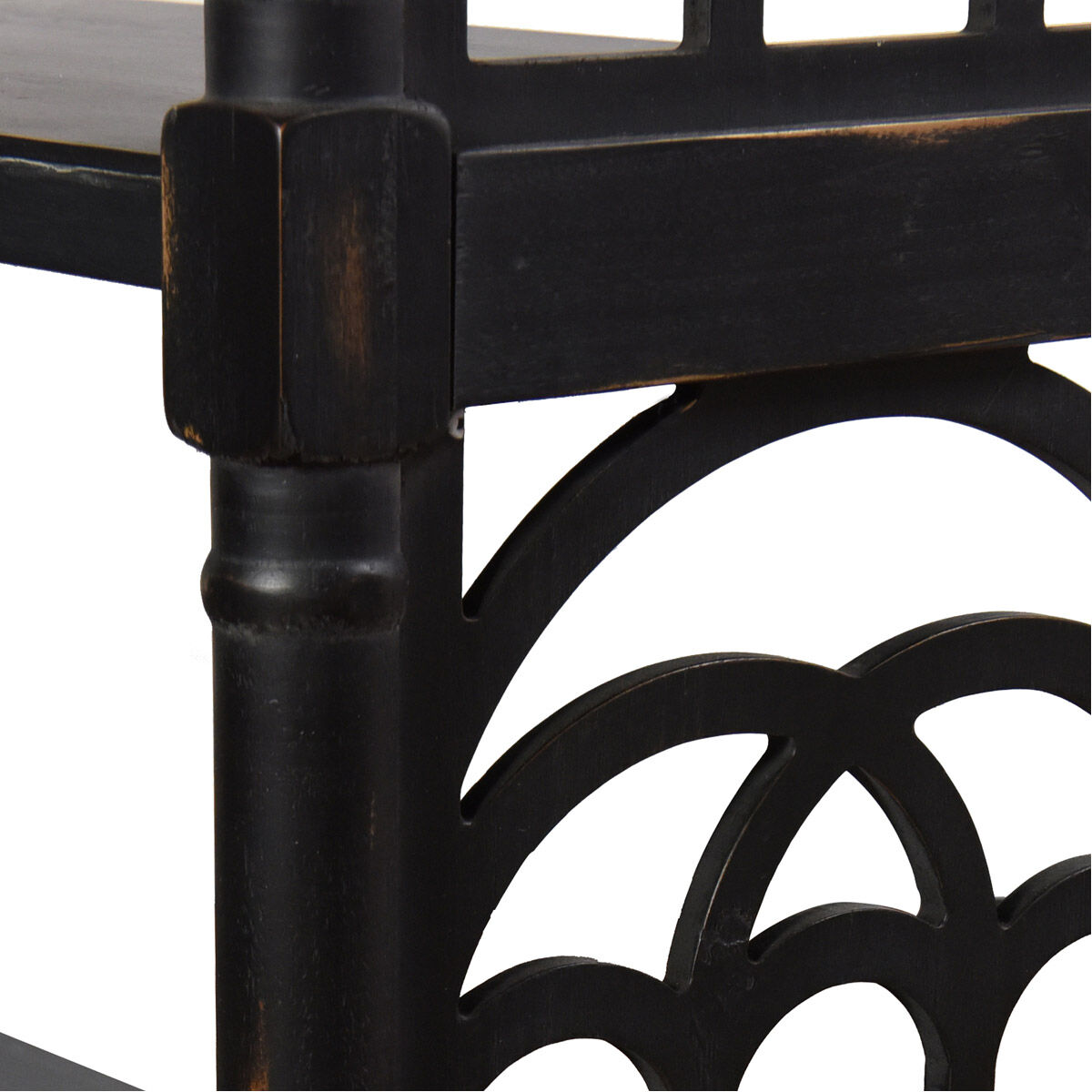 Signature 47 X 14 inch Black with Distressing Console Table