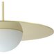 Solstice LED 22 inch Polished Brass Convertible Pendant Ceiling Light