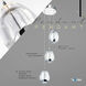 Artisan Collection/VENEZIA Series 7.5 inch Polished Chrome Pendant Ceiling Light