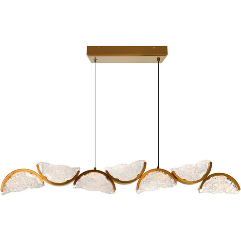 Moon 54 inch Brass Chandelier Ceiling Light