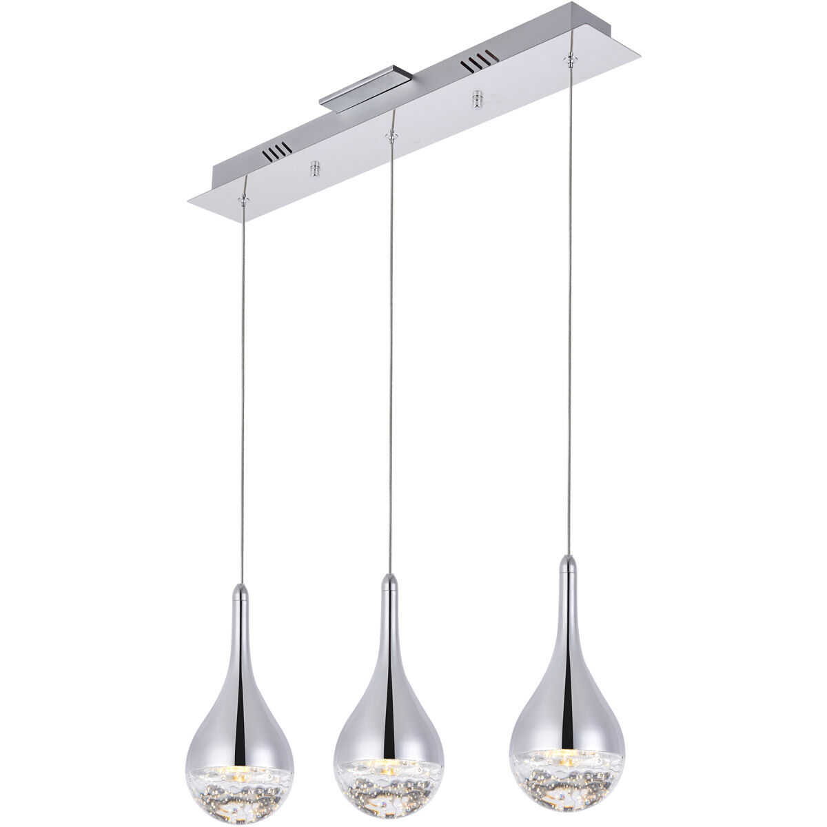 Amherst LED 24 inch Chrome Chandelier Ceiling Light