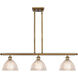 Ballston Arietta 3 Light 36 inch Brushed Brass Island Light Ceiling Light, Ballston