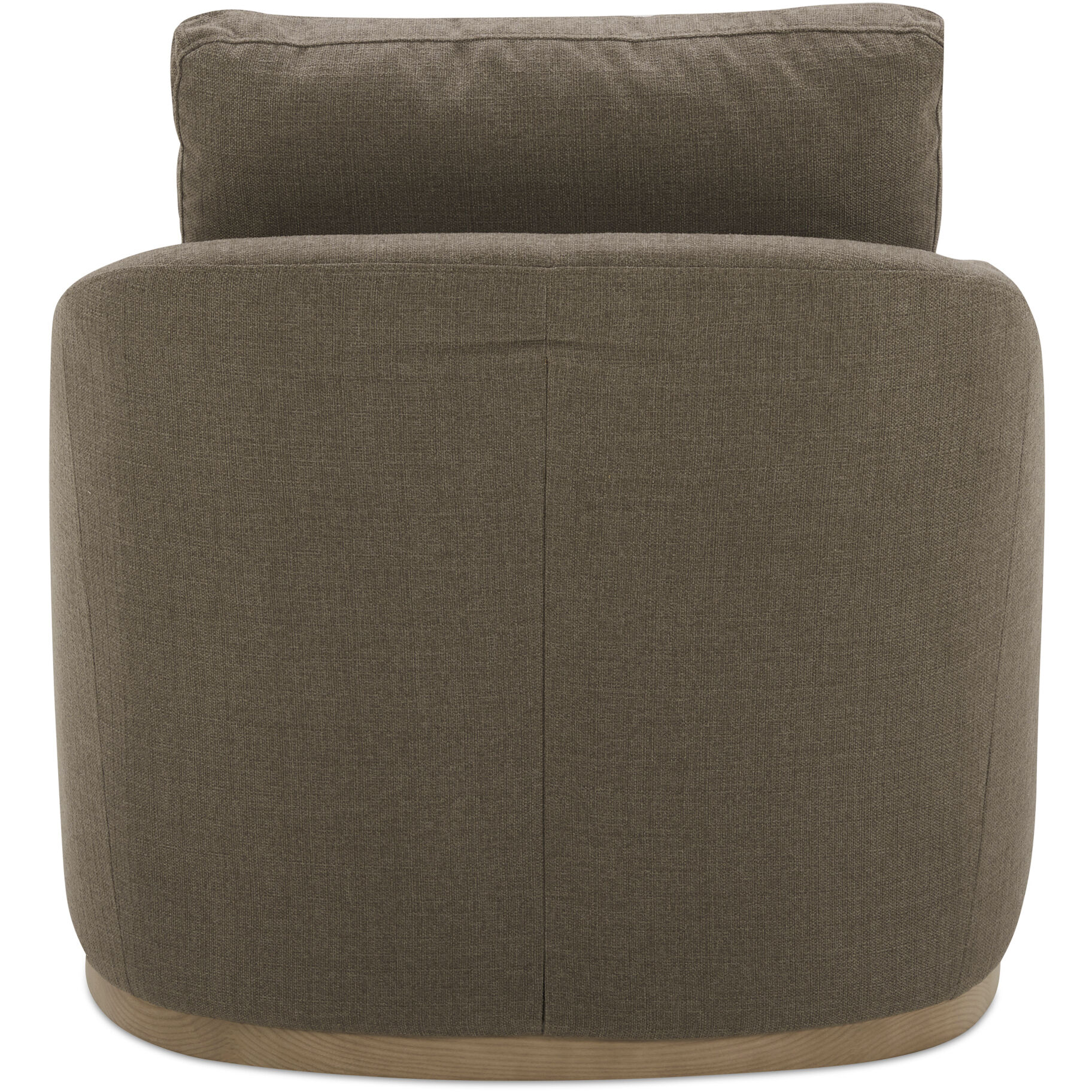 Linden Grey Swivel Chair in Taupe