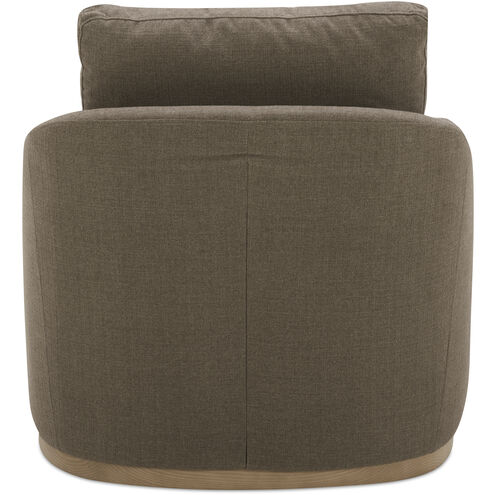 Linden Grey Swivel Chair in Taupe