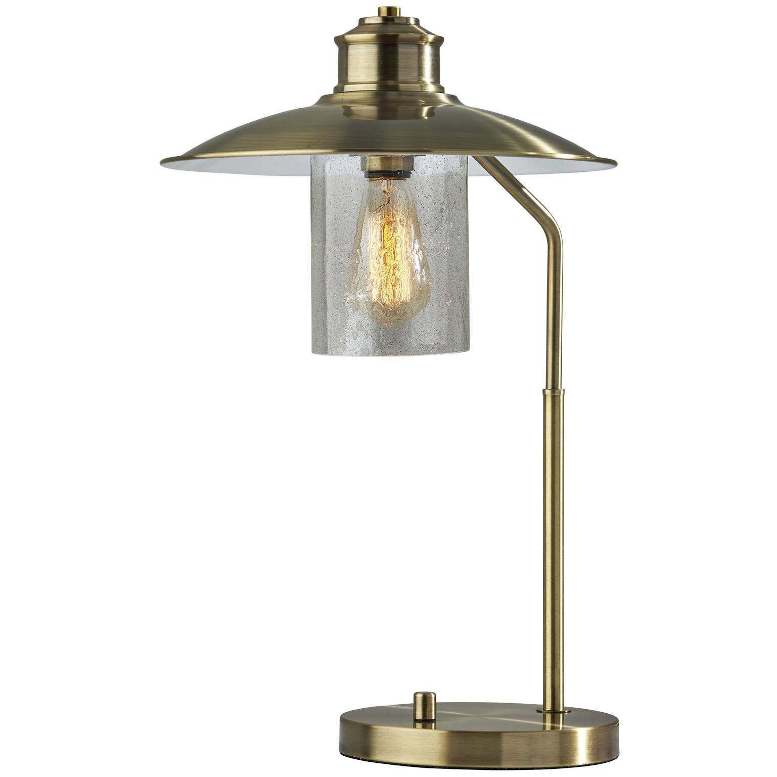 Kieran 21 inch 40.00 watt Antique Brass Desk Lamp Portable Light