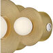 Lisa McDennon Rhea LED 18 inch Heritage Brass Vanity Light Wall Light