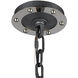 Carbondale 8 Light 28 inch Silverdust Iron with Polished Nickel Chandelier Ceiling Light