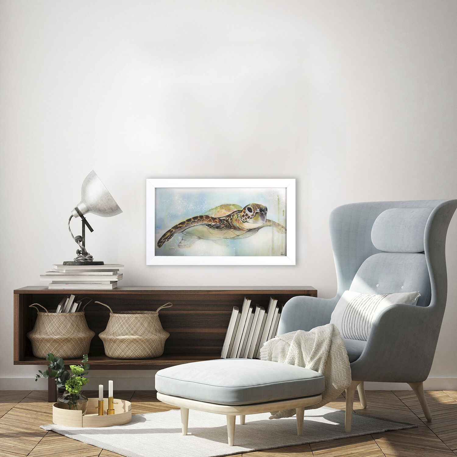 Waterside 27 X 15 inch Non-Glass Framed Art, Propac