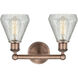 Conesus 2 Light 15 inch Antique Copper Bath Vanity Light Wall Light