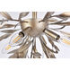 Priscilla 4 Light 23 inch Silver Leaf Flush Mount Ceiling Light