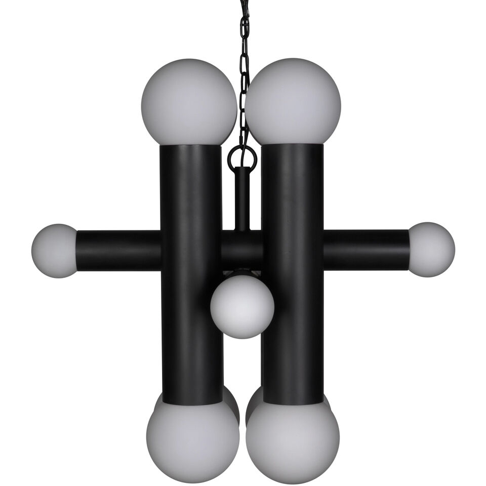 Amadeus 12 Light 36 inch Matte Black Chandelier Ceiling Light