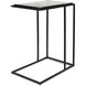 Mateo 23 X 18 inch Cast Glass and Black Accent Table
