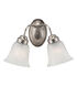 Roanoke 2 Light 14 inch Brushed Nickel Wall Sconce Wall Light