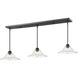Annora 3 Light 56 inch Olde Bronze Linear Chandelier Ceiling Light
