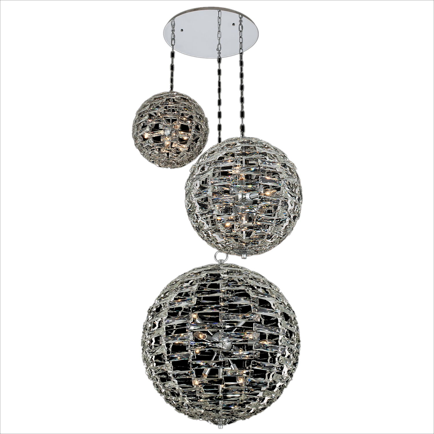 Alta Polished Chrome Pendant Ceiling Light