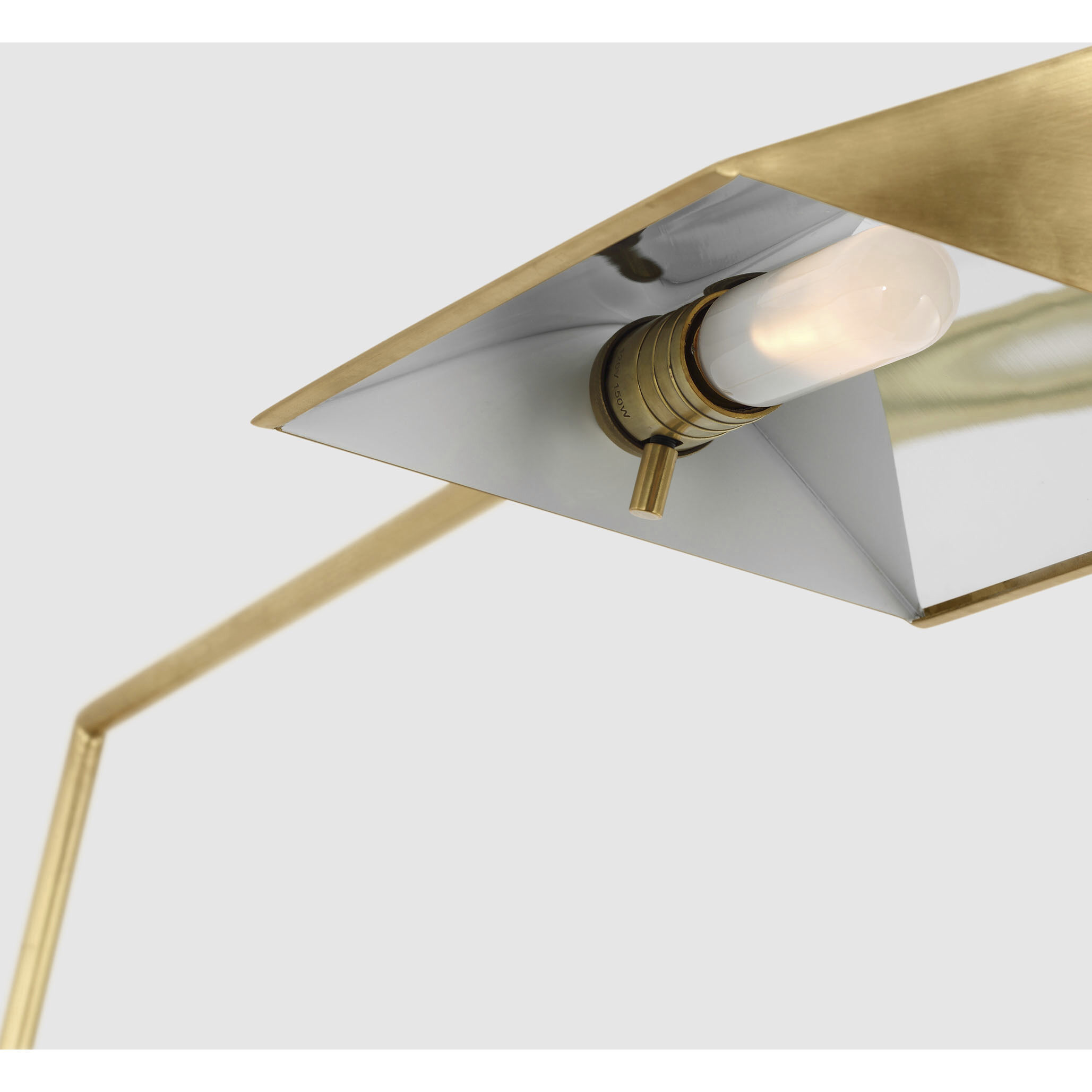 Ray Booth Copse 43 inch 6.50 watt Antique Brass and Dark Walnut Pharmacy Floor Lamp Portable Light, Medium