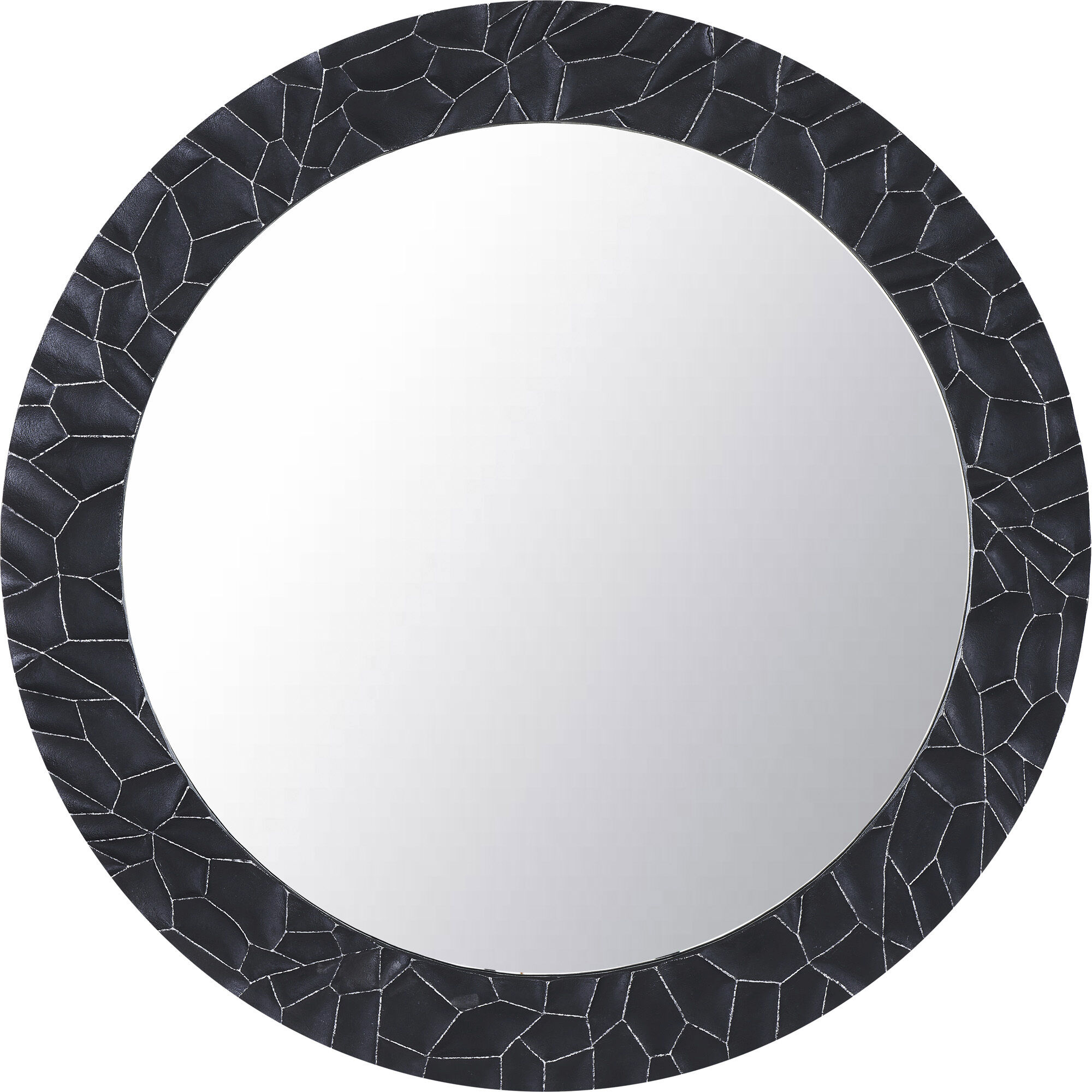 Tolima 36 X 36 inch Dark Charcoal with Light Grey and Clear Mirror