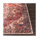 Ivory 35 X 24 inch Brick Red Rug, Rectangle