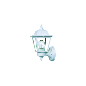 Builder's Choice 1 Light 10 inch Textured White Exterior Wall Mount