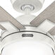 Georgetown 52 inch Fresh White with Light Gray Oak Blades Ceiling Fan