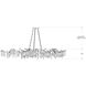 Forest Light 10 Light 62 inch Textured Silver Chandelier Ceiling Light, Aviva Stanoff Collection