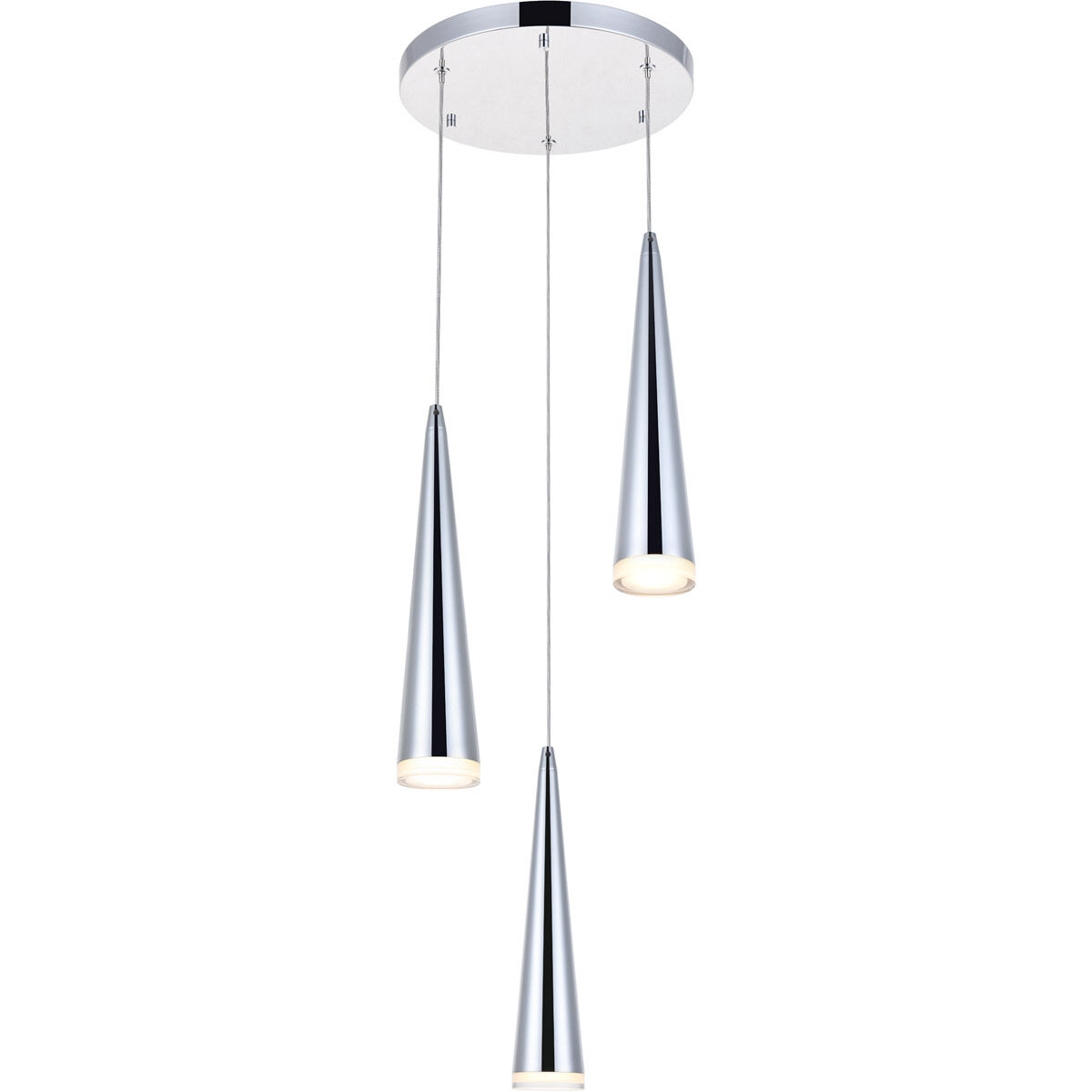 Fantasia LED 11.8 inch Chrome Pendant Ceiling Light