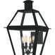 Rue De Royal 4 Light 29.5 inch Earth Black Outdoor Wall Lantern, Extra Large
