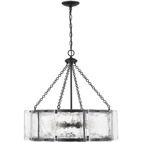 Genry 5 Light 26 inch Matte Black Pendant Ceiling Light