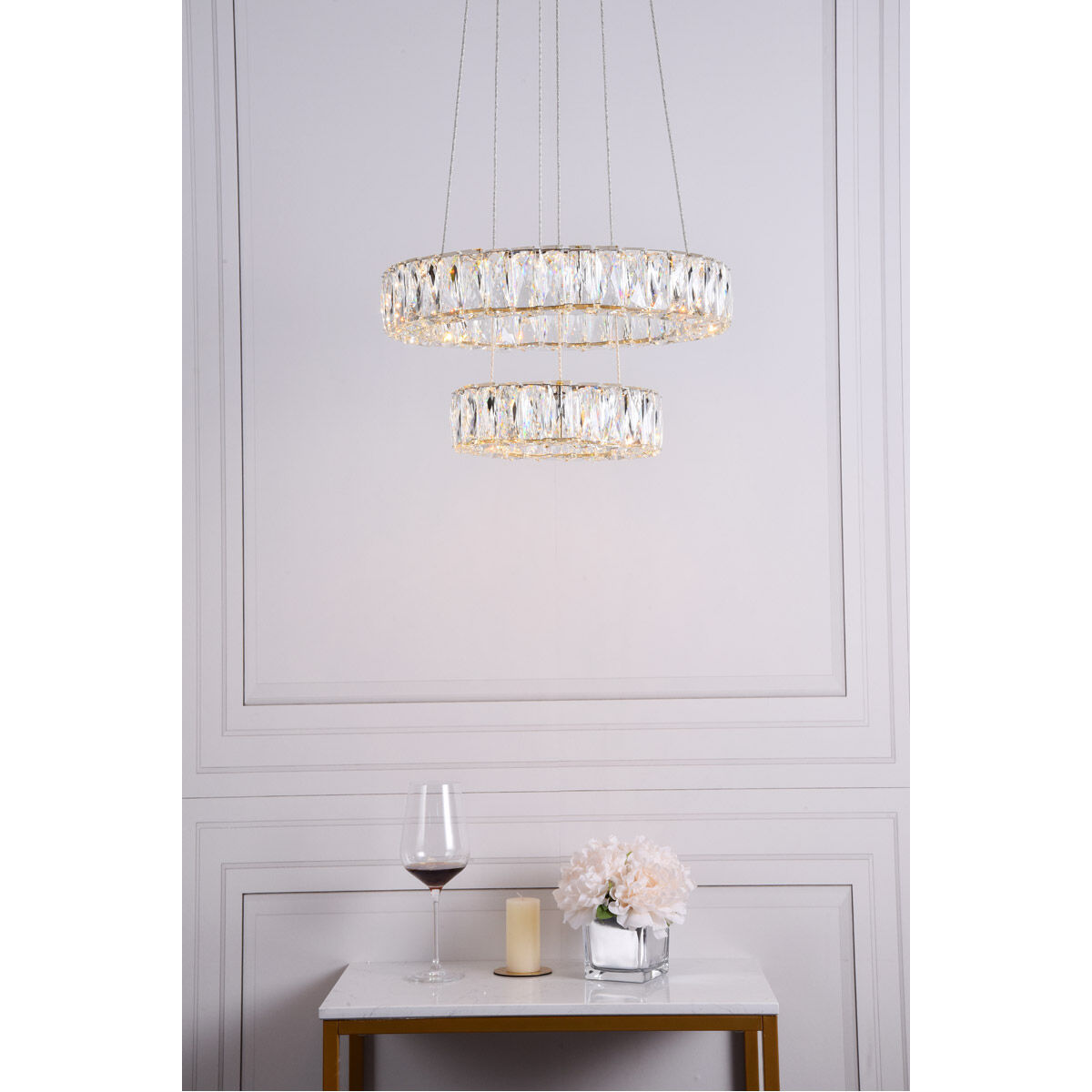 Monroe LED 18 inch Gold Pendant Ceiling Light