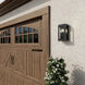 Lundon 3 Light 13 inch Black Outdoor Wall Light