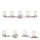 Manhattan 5 Light 35.5 inch Brushed Nickel Vanity Sconce Wall Light