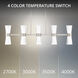 Hourglass Linear Pendant Ceiling Light in 2700K, Brushed Nickel, dweLED