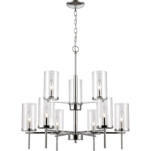 Oakland 9 Light 28.5 inch Chrome Chandelier Ceiling Light