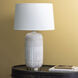 Pierce 29 inch 100.00 watt Cream and Antique Brass Table Lamp Portable Light