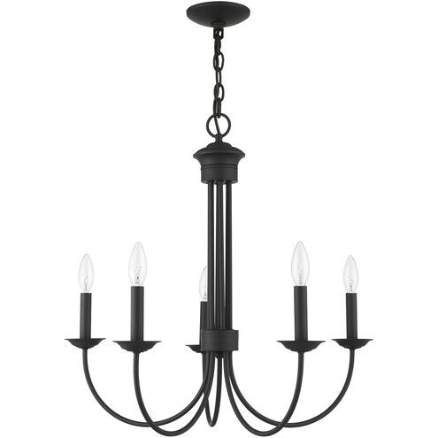 Estate 5 Light 25 inch Black Chandelier Ceiling Light