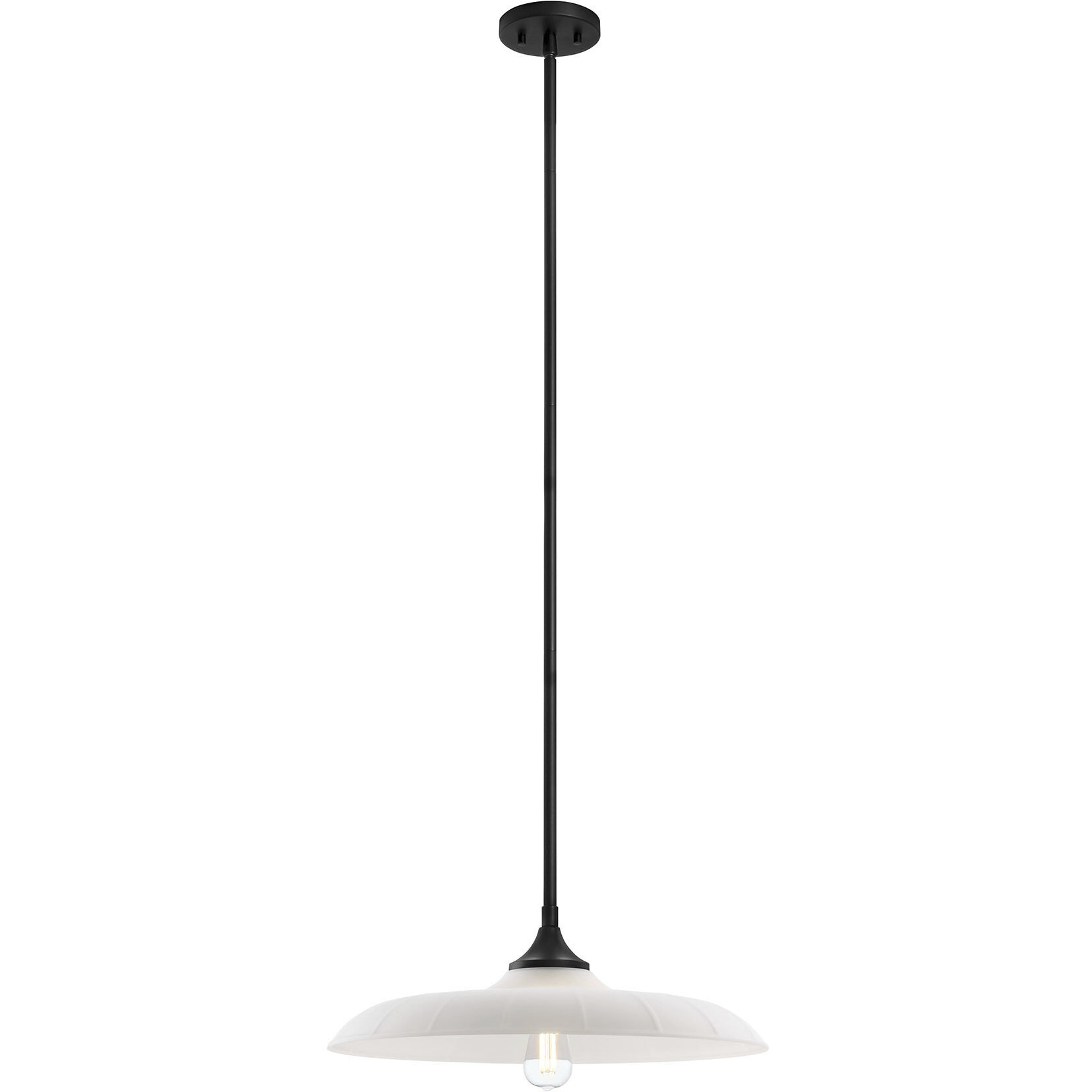 Hadley 1 Light 20 inch Matte Black Pendant Ceiling Light