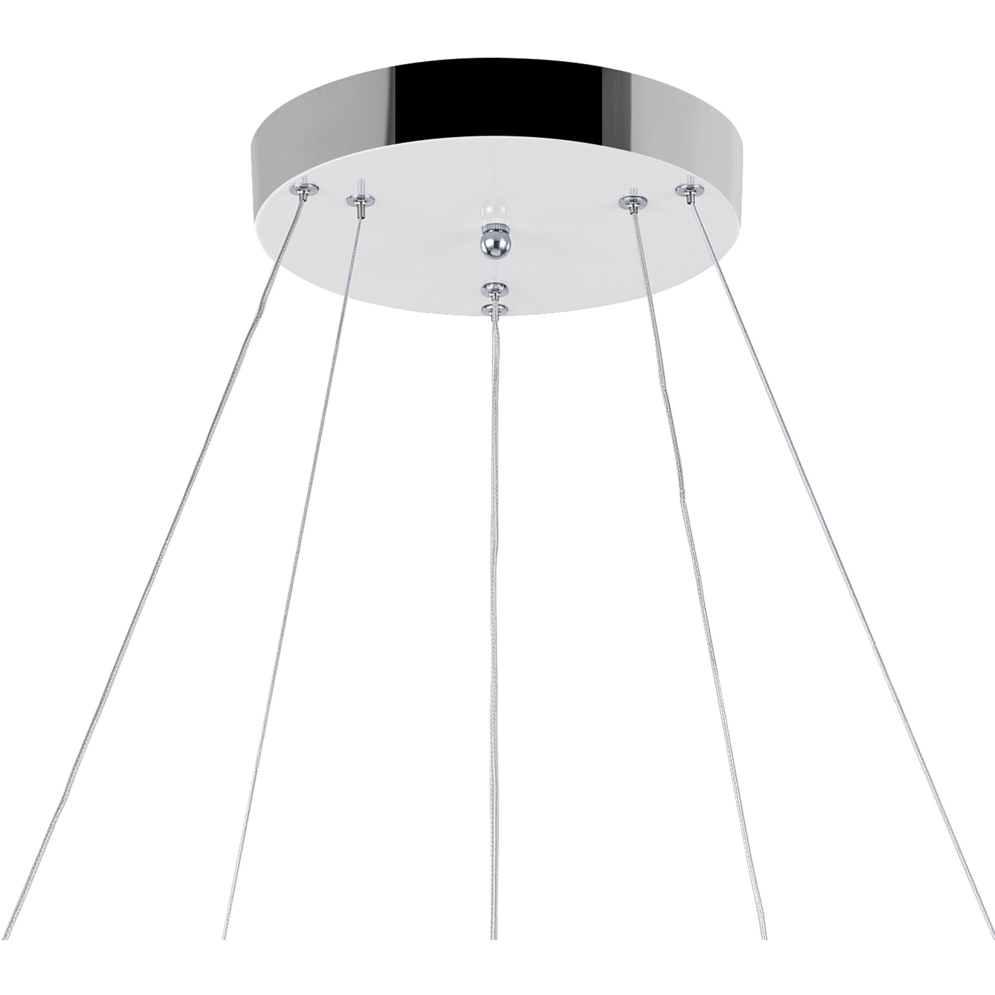 Arielle LED 25 inch Chrome Down Chandelier Ceiling Light