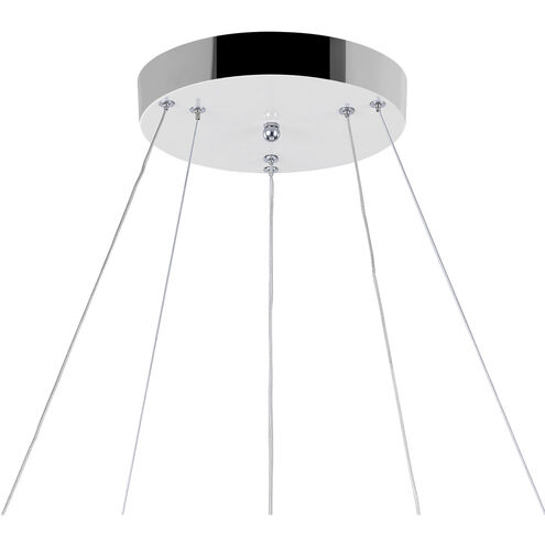 Arielle LED 25 inch Chrome Down Chandelier Ceiling Light