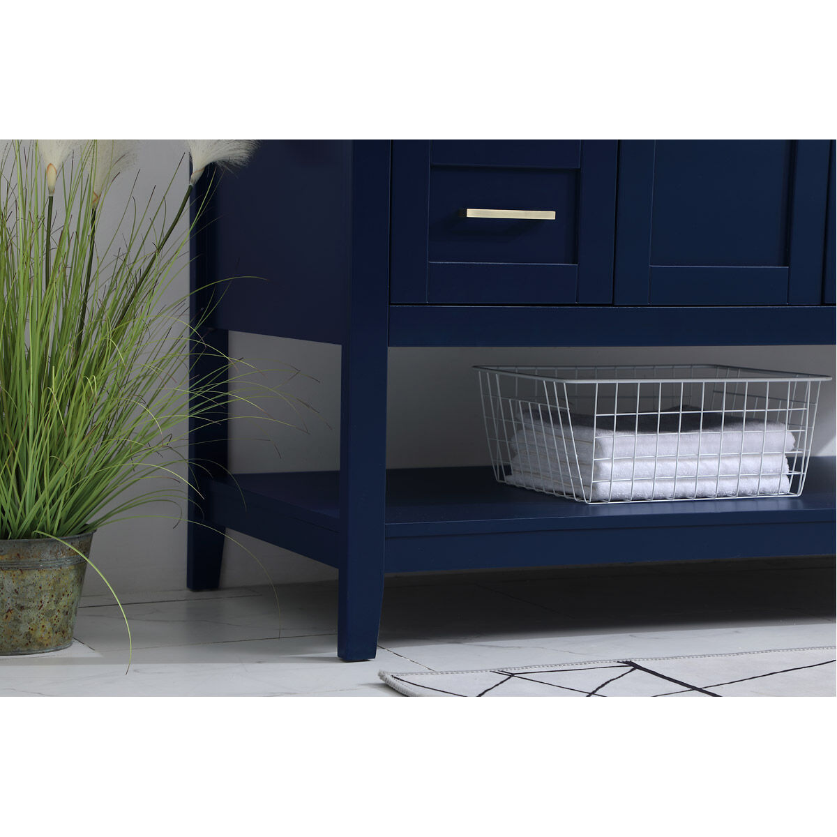 Aubrey 48 X 22 X 34 inch Blue Vanity Sink Set