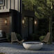 Berens 1 Light 20 inch Textured Black Outdoor Wall Light