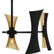 Myla 10 Light 27.25 inch Matte Black Chandelier Ceiling Light