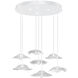 Embark 10 Light 43 inch White Pendant Ceiling Light