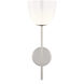 AERIN Brisa LED 7 inch Polished Nickel Torch Sconce Wall Light