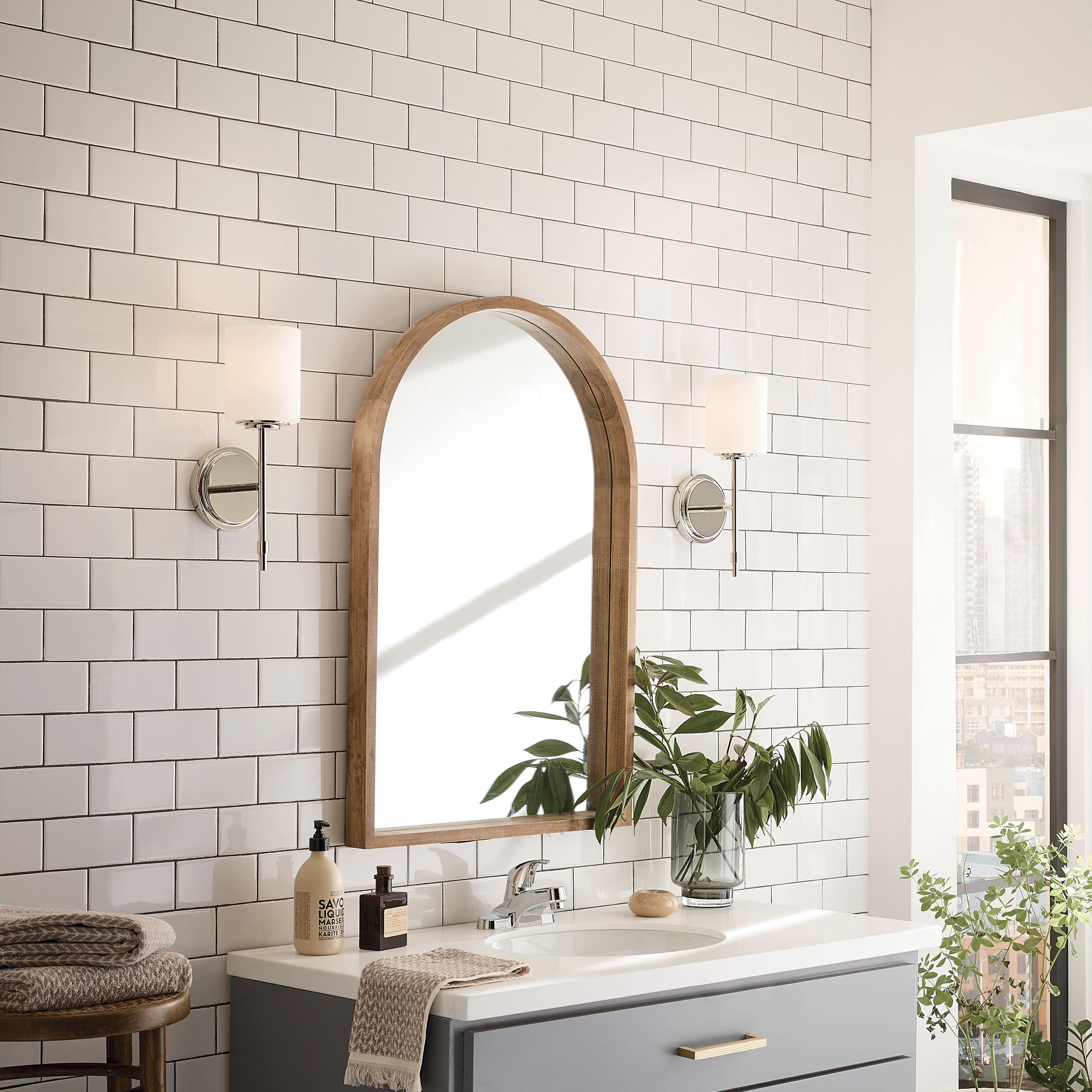 Ali 1 Light 5.25 inch Polished Nickel Wall Sconce Wall Light