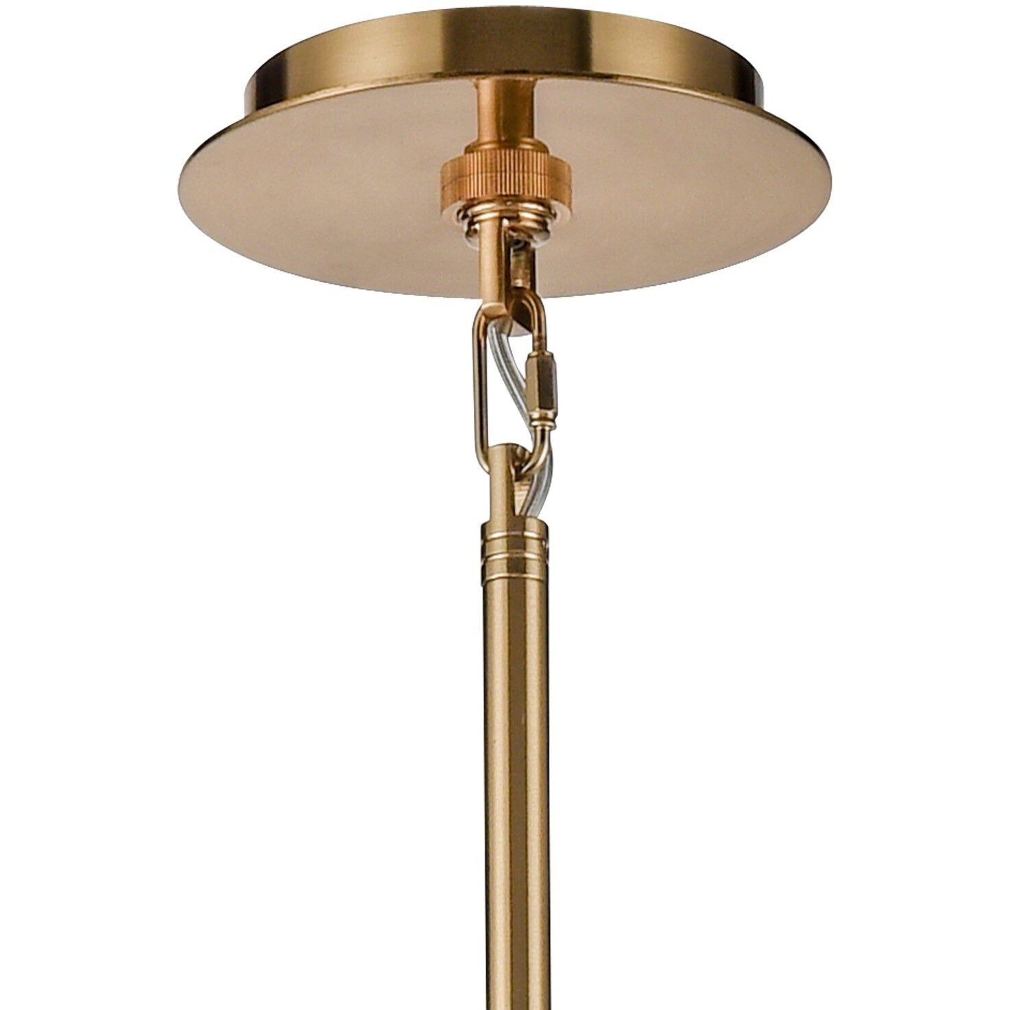 Lumis 1 Light 15.75 inch Lacquered Gold Pendant Ceiling Light, Converts to Semi Flush