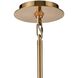 Lumis 1 Light 15.75 inch Lacquered Gold Pendant Ceiling Light, Converts to Semi Flush