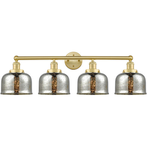Bell 4 Light 33.5 inch Satin Gold Bath Vanity Light Wall Light in Silver Plated Mercury