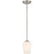 Shyloh 1 Light 4.88 inch Brushed Nickel Pendant / Semi Flush Ceiling Light