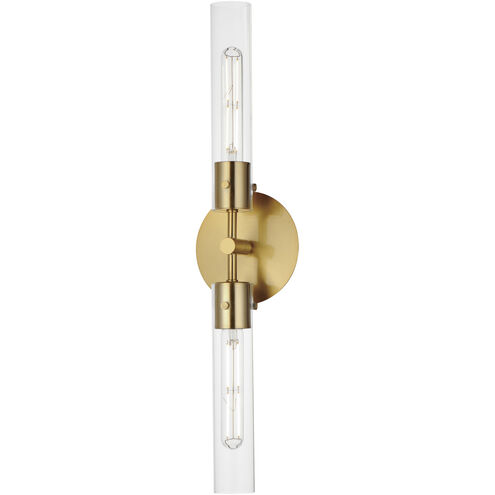 Equilibrium LED 6 inch Natural Aged Brass Wall Sconce Wall Light