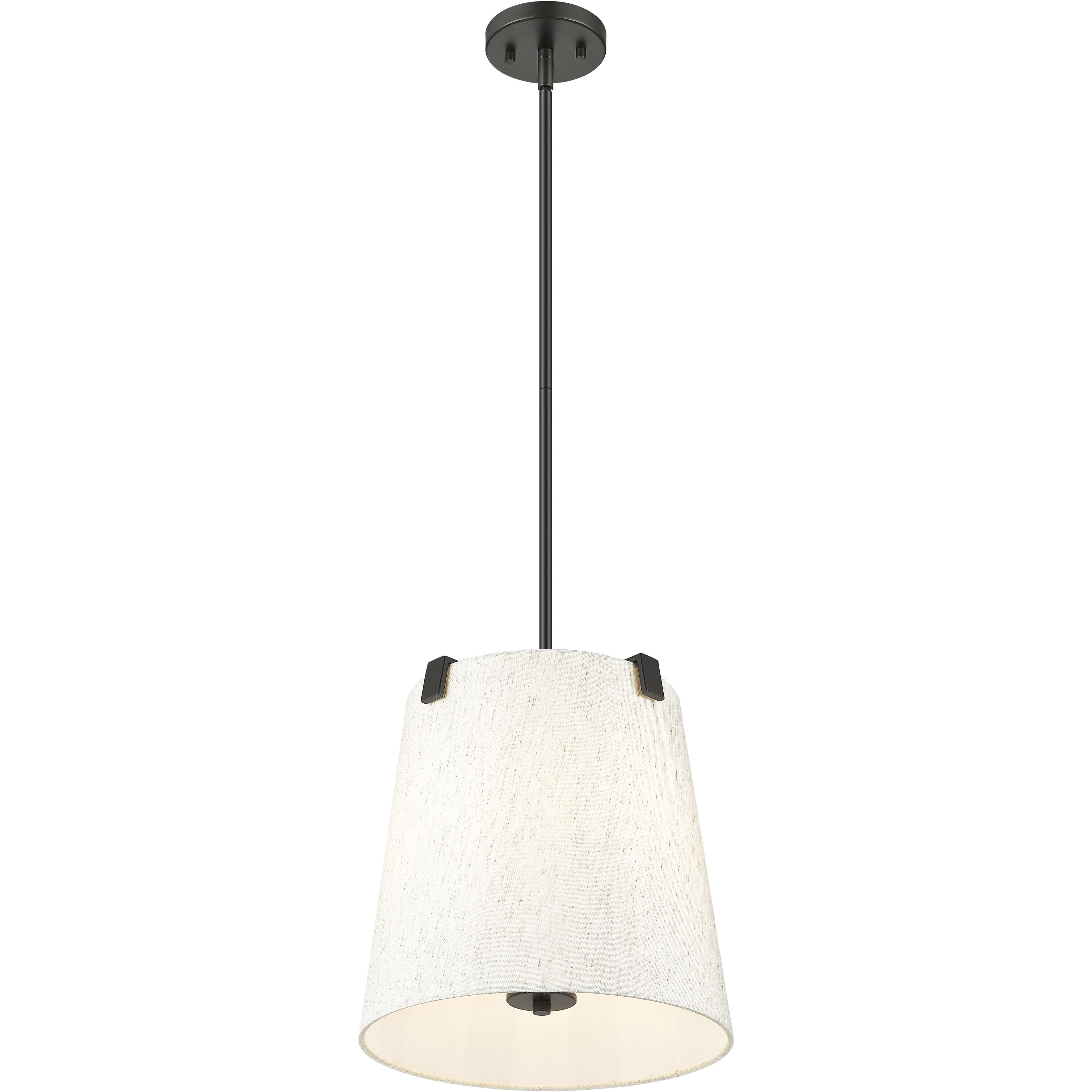 Weston 3 Light 13 inch Matte Black Pendant Ceiling Light